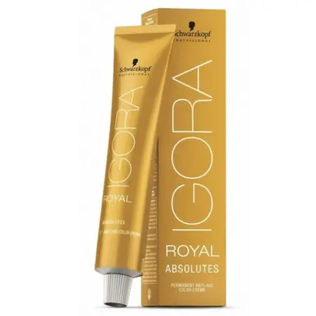 Schwarzkopf Professional Crema Colorante Permanente Igora Royal Absolutes 60ml - 9.60 Rubio Muy Claro Chocolate Natural